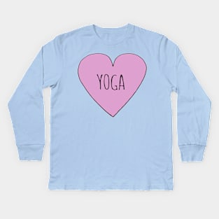 Yoga Love Kids Long Sleeve T-Shirt